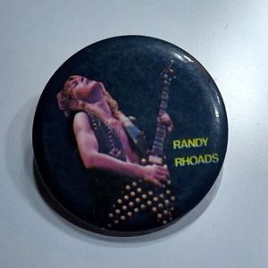 This that's why vintage 1980 one and only Randy Rhoads button pin awesome condit